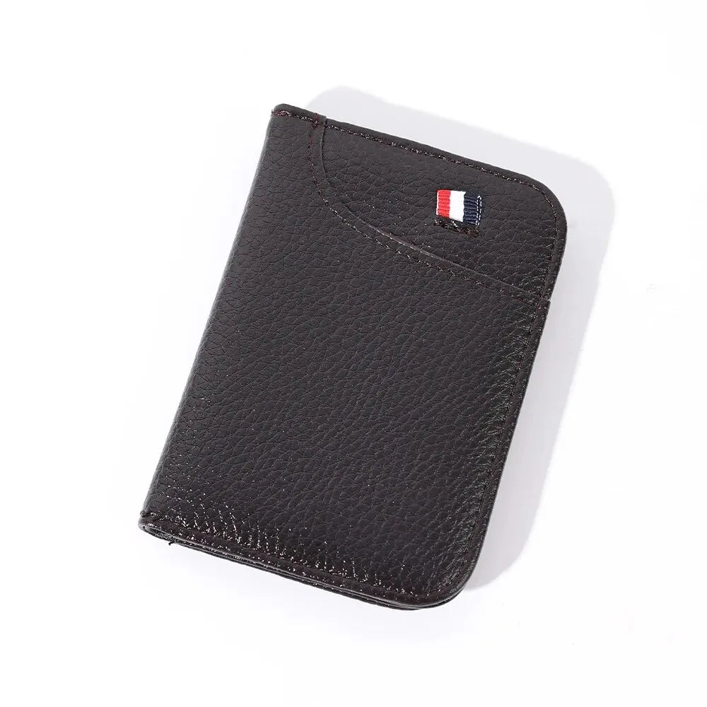 Portable Super Slim Soft Wallet for Men PU Leather Mini ID Credit Card Wallet Purse Card Holders Wallet Thin Small Short Wallets SuperFye Coffee SuperFye