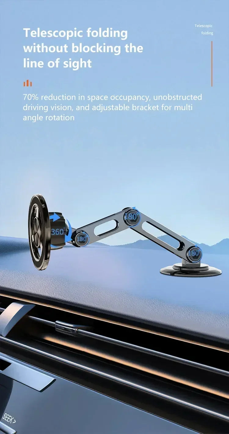 Magnetic Car Wireless Charger Stand Magnet Car Mount Fast Charging Station Phone Holder Bracket For iPhone 15 14 13 12 Pro Max SuperFye NO Wireless Charger SuperFye