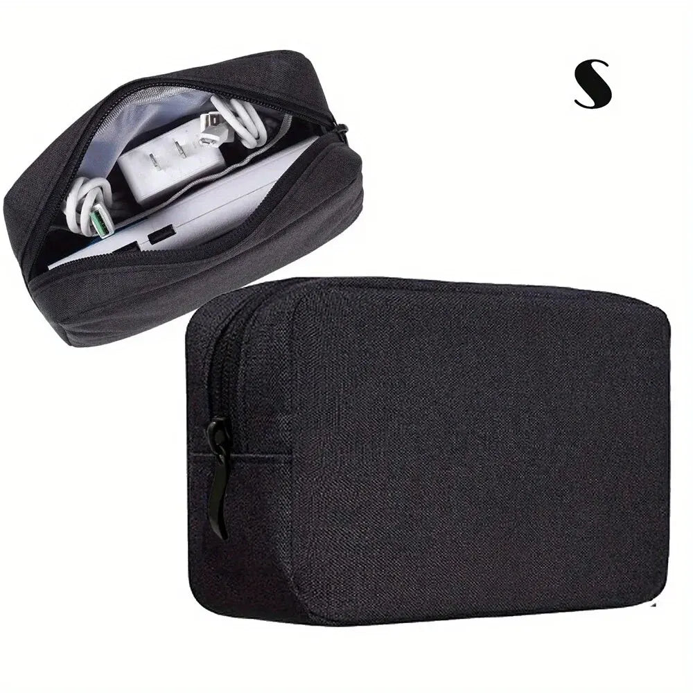 Storage Bag Cable Cord Organizer Travel Bag Small Electronics SD Card Power Bank Storage Bag SuperFye S size Black SuperFye