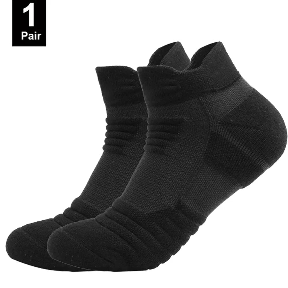 1/3 Pairs Anti-slip Football Socks Men Cotton Sock Short Long Tube Soccer Basketball Sport Socks Breathable Deodorous Sock 39-45