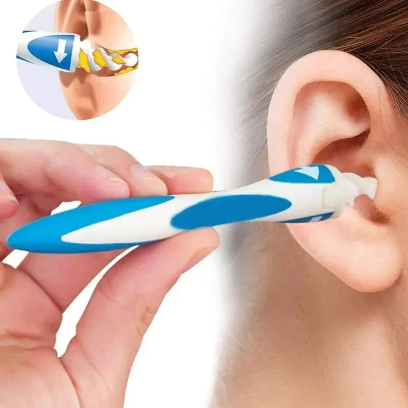 Ear Wax Remover Tool Ear Cleaner With Soft Silicone 16 Replacement Tips Simply To Grab Extract Earwax SuperFye Blue SuperFye