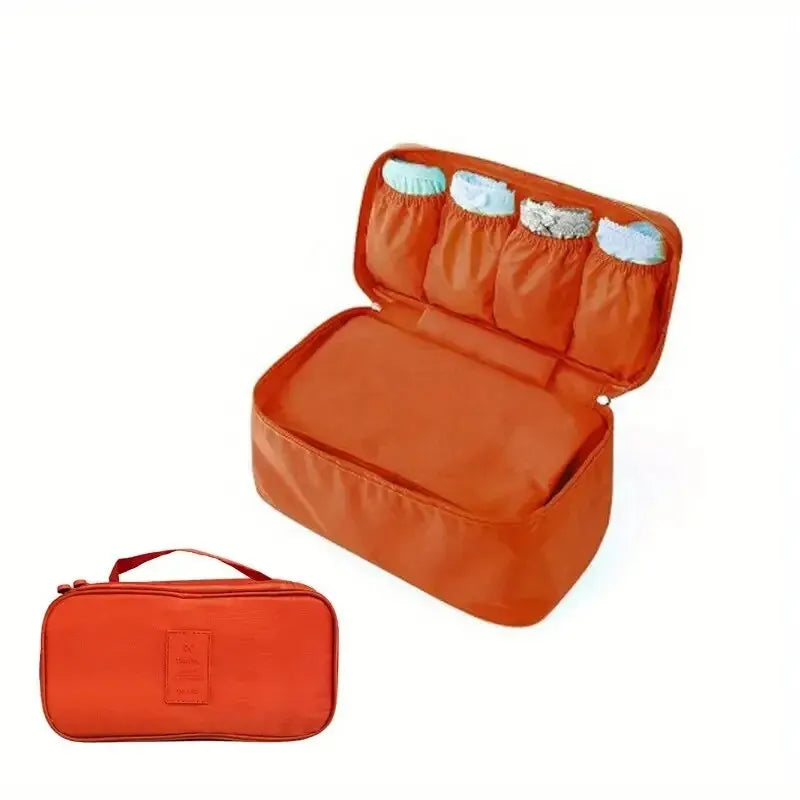 Simple Portable Underwear Storage Bag Lightweight Dustproof Organizer Multifunctional Travel Container SuperFye Orange G1374B SuperFye