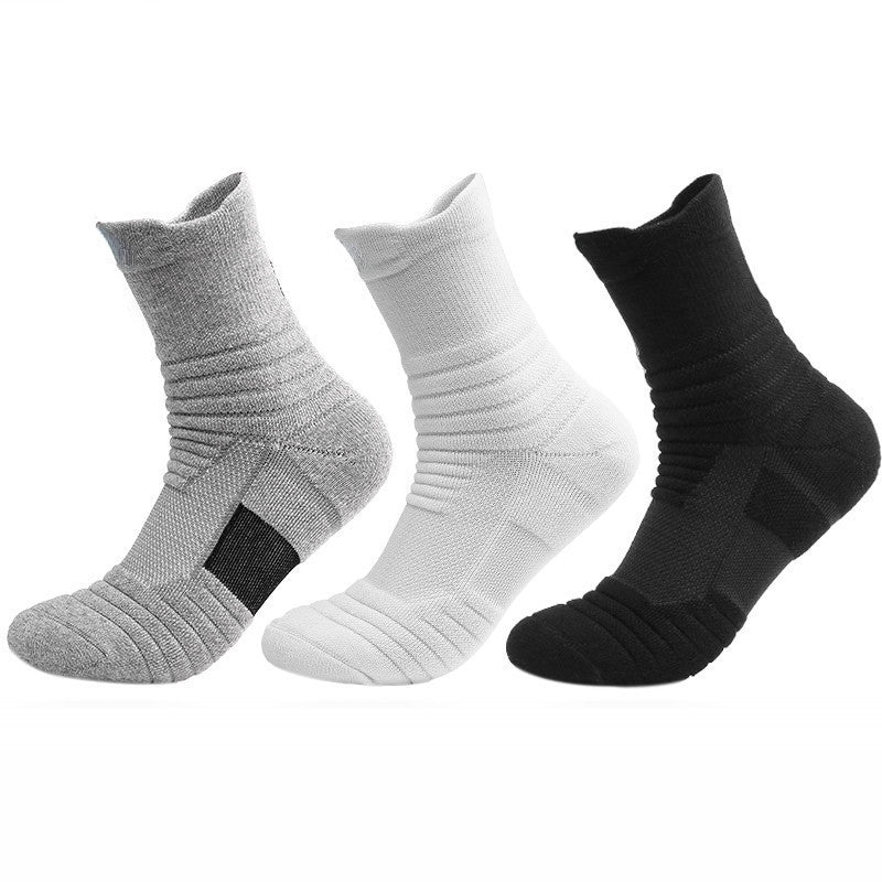 1/3 Pairs Anti-slip Football Socks Men Cotton Sock Short Long Tube Soccer Basketball Sport Socks Breathable Deodorous Sock 39-45 SuperFye 3pairs-short-mixed / EU39-45 SuperFye