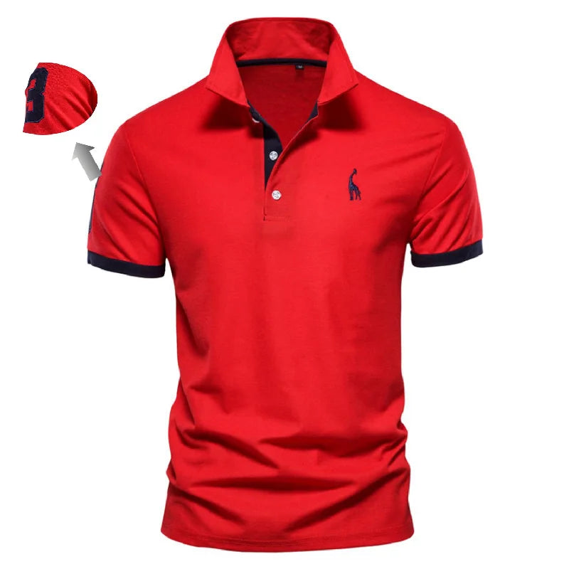 AIOPESON Embroidery 35% Cotton Polo Shirts for Men Casual Solid Color Slim Fit Mens Polos New Summer Fashion Brand Men Clothing SuperFye T02-wine / EUR M 70-80kg SuperFye