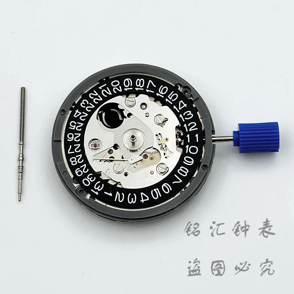 White/Black Calendar 24 Jewels NH35 Mechanical Movement High Accuracy Winding NH35 Automatic Self-winding Stem Set SuperFye NH35 Black SuperFye