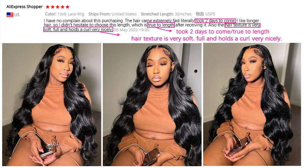 HD Transparent 13x4 13x6 Body Wave Lace Front Wig Pre Plucked 360 Lace Frontal Wig Human Hair Wigs For Women 5x5 Wig 200 Density SuperFye 360 HD / United States / 34inches|180 Density SuperFye