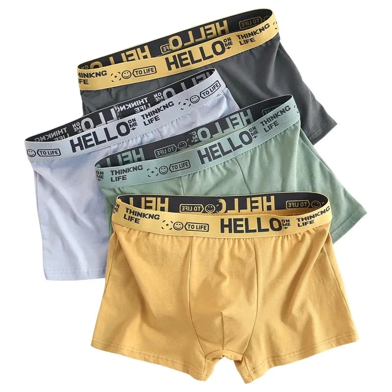 10Pcs/Men's Underwear Fashion Underwear High Stretch Boxer Shorts Breathable Soft Men's Shorts Comfortable Plus SizeL-4XL SuperFye ZC1 / XXL / 10pcs SuperFye