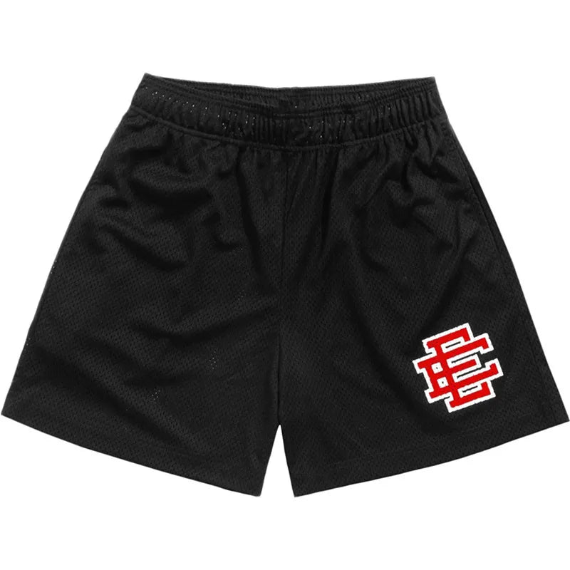 Eric Emanuel Summer Men Sports Shorts Fitness Basketball Beach Pants Mesh Breathable Gym Training Shorts Men's sweatpants Shorts