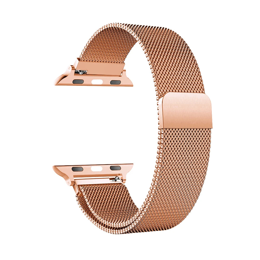 Milanese Strap For Apple Watch Ultra 2 49 46mm 42mm 44mm 40mm 45mm 41mm 38mm Bracelet For iWatch Series 10 9 3 6 5 SE 7 8 Strap SuperFye Rose gold / 38 40 41 S10 42mm SuperFye