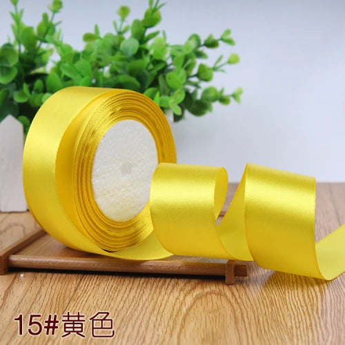 22meter/Roll 6mm 10mm 15mm 20mm 25mm 40mm 50mm Silk Satin Ribbons for Crafts Bow Handmade DIY Gift Wrap Party Wedding Decorative