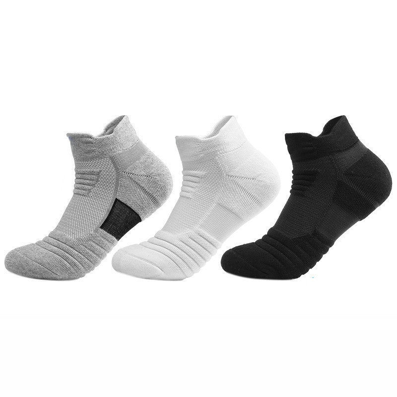 1/3 Pairs Anti-slip Football Socks Men Cotton Sock Short Long Tube Soccer Basketball Sport Socks Breathable Deodorous Sock 39-45 SuperFye 3pairs-short-mixed / EU39-45 SuperFye