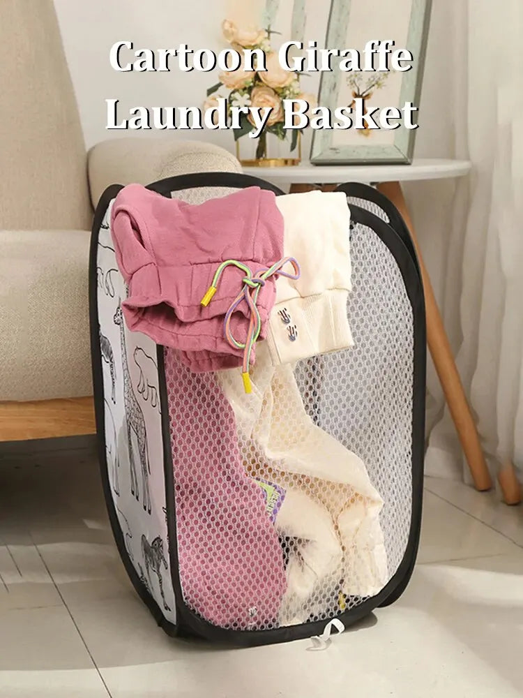 Storage Basket Laundry Basket Home Dirty Clothes Basket Organizing Storage Basket Bathroom Dirty Clothes Storage Basket SuperFye WHITE SuperFye