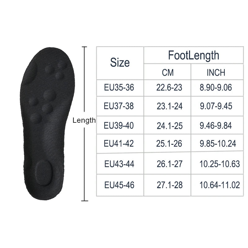 High Elasticity Latex Sport Insoles Soft Shoe Pads Arch Support Orthotic Insoles Breathable Deodorant Shock Absorption Cushion SuperFye Orange / EU43-44 SuperFye