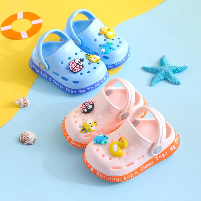 Summer Baby Shoes Sandals for Girls Boy Mules Baby Girl Shoes Cartoon Sandal Infantil for Boy Children's Garden Shoes SuperFye White balloon / 18 SuperFye