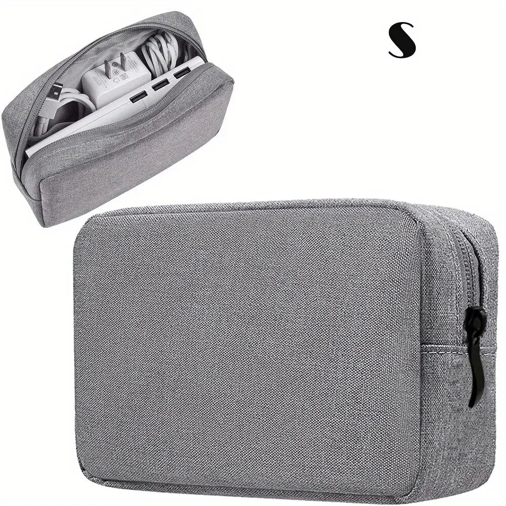 Storage Bag Cable Cord Organizer Travel Bag Small Electronics SD Card Power Bank Storage Bag SuperFye S size Gray SuperFye