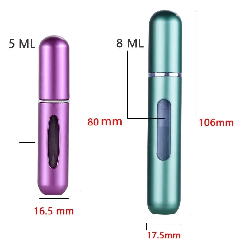 Refillable Mini Perfume Bottle Portable Cosmetic Bottle Spray Bottle Atomizer Spray Container Travel Refillable Bottles 8ml /5ml SuperFye 5ml Bright Blue SuperFye