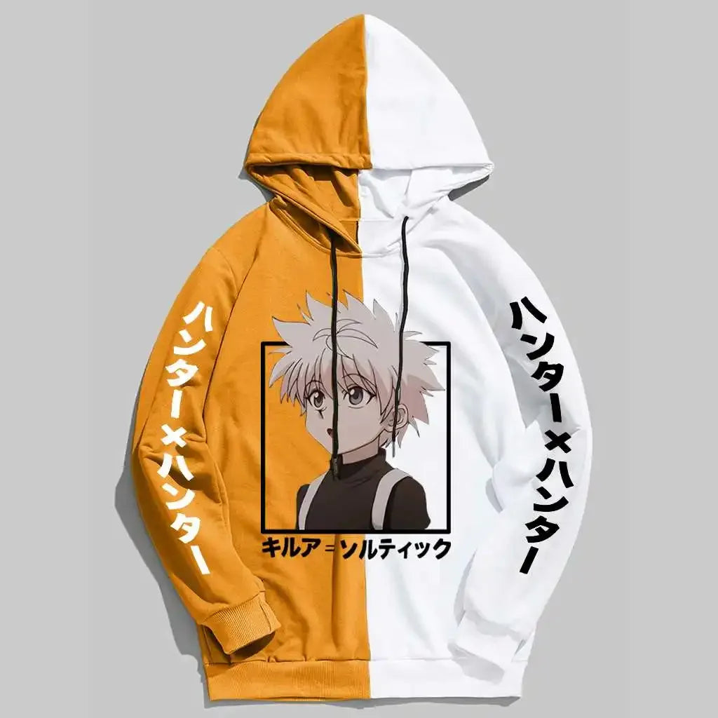 2024 Hunter X Hunter Killua Zoldyck Mens Hoodies Autumn  Boys Girls Sweatshirts Fashion  3D Anime Print Hoodie  Unisex Oversize