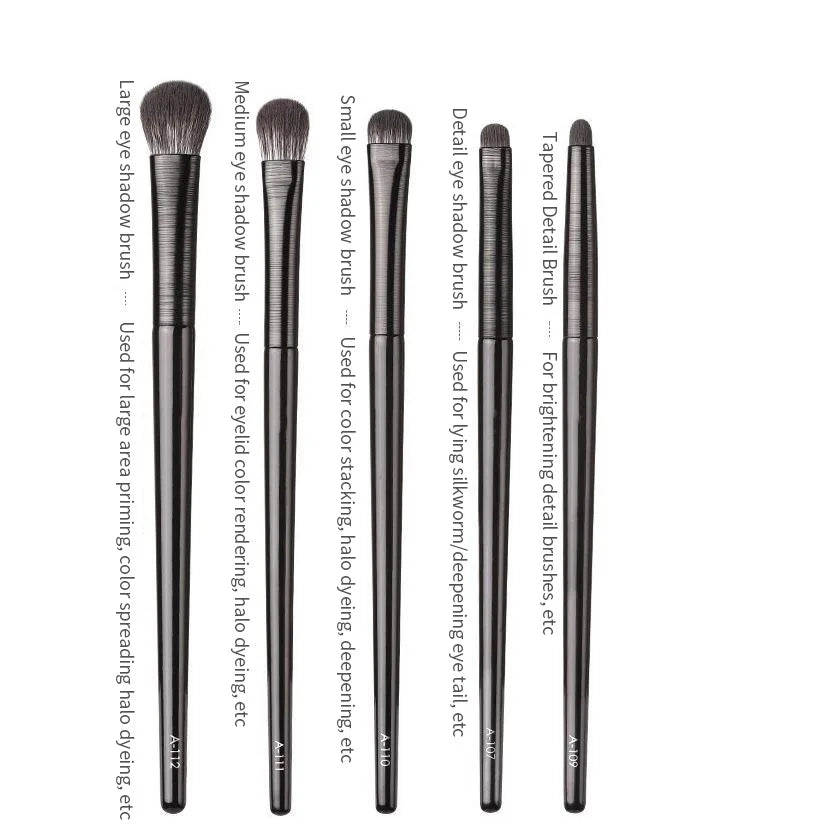 Natural Eye Makeup Brushes Set Eyeshadow Brush Eyebrow Contour Eyeliner Brush Women Eyes Cosmetic Blending Detail Make Up Tools SuperFye 5PCS / CHINA SuperFye