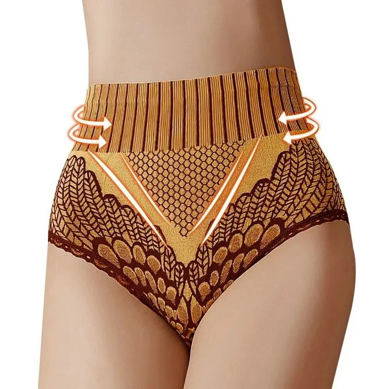 New Women's Panties Underwear Seamless Briefs High Waist Underpanties Bodyshaper Ladies Female SuperFye Yellow / XL SuperFye