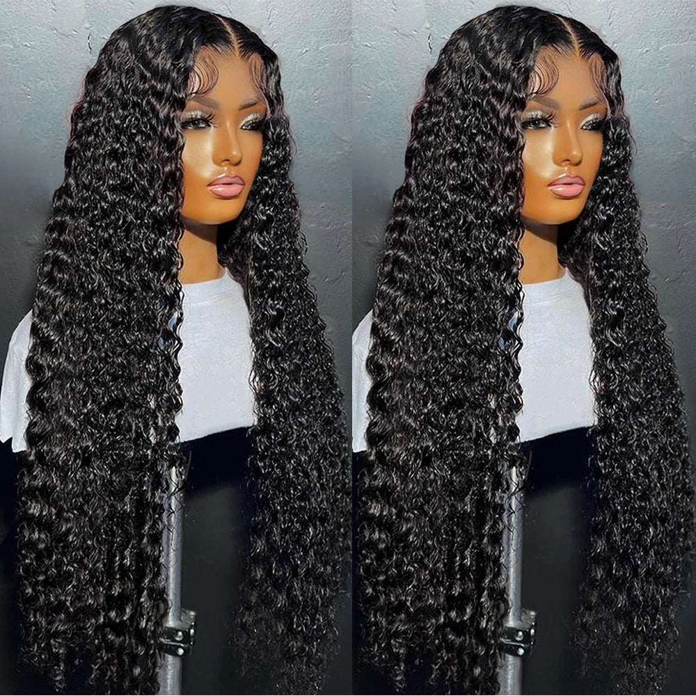 300% High Density Loose Deep Wave 40Inch 13x6 13x4 HD Lace Frontal Human Hair Wig Full Glueless Ready To Go Preplucked Curly Wig SuperFye United States / 26inches / 13x6 HD Lace Wig|300 Density SuperFye