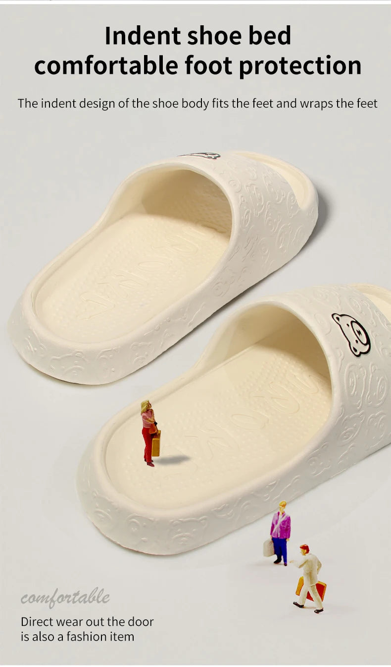 Non-slip Slippers Female Outer Wear 2024 New Bathroom Bathroom Indoor Home Sandals Female Summer Eva SuperFye PURPLE / 40-41 SuperFye