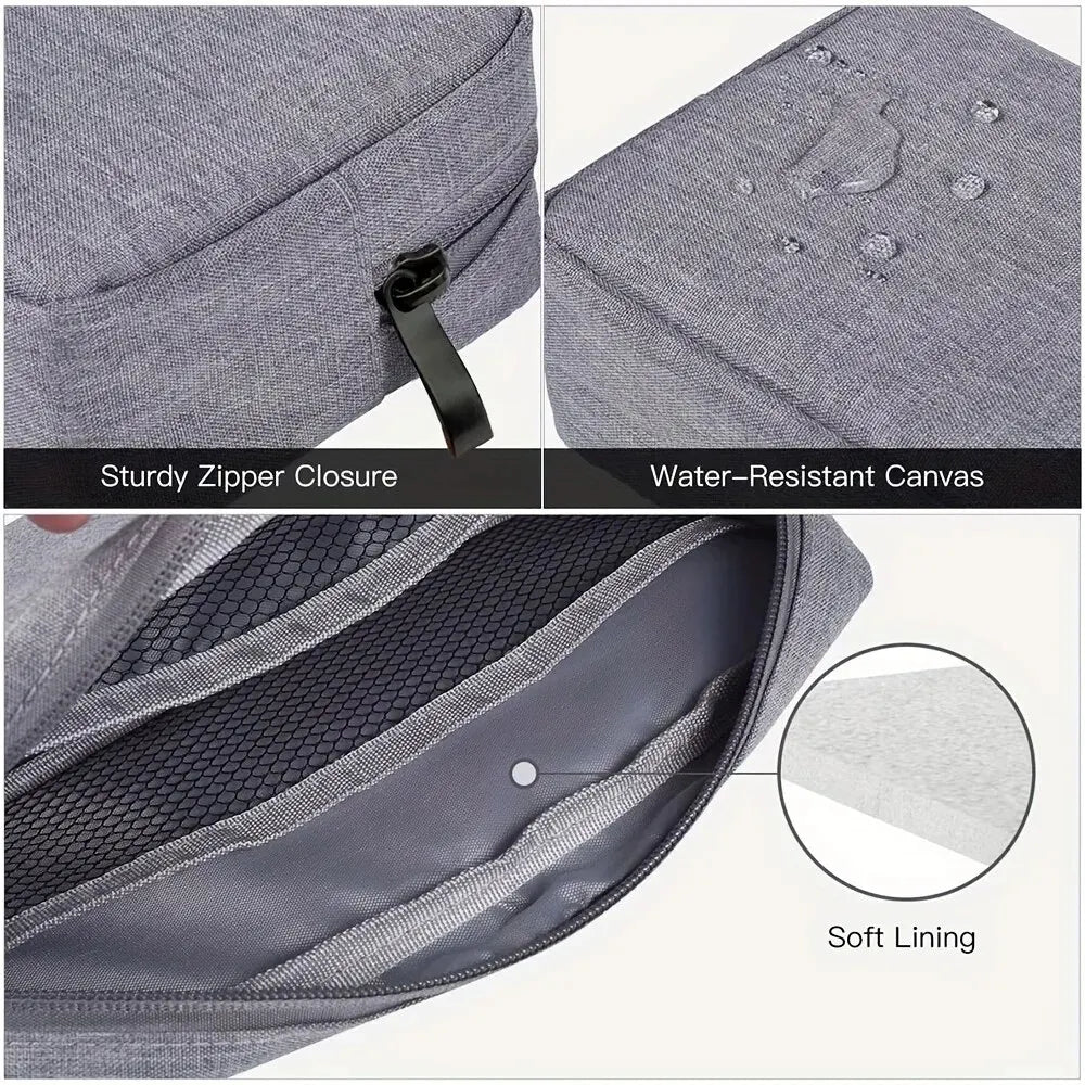 Storage Bag Cable Cord Organizer Travel Bag Small Electronics SD Card Power Bank Storage Bag SuperFye L size Gray SuperFye