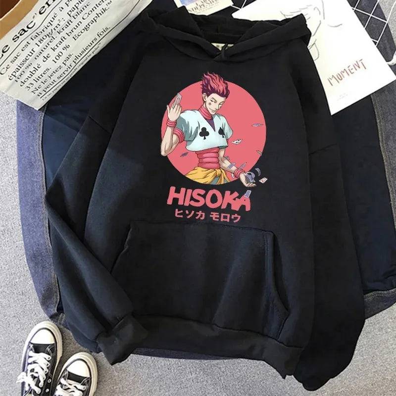 2023 Autumn Winter Hunter Hisoka Kurapika Hoodies Women Killua Zoldyck Devil Eye Sweatshirts Unisex Anime HXH Hoody Tops