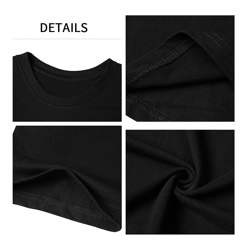 Summer 100% Cotton T Shirts Mens Casual Short Sleeve Solid Cotton Crew Neck Soft T-Shirts Basic Men's Loose Fit Tee Shirt Tops SuperFye L / Black SuperFye