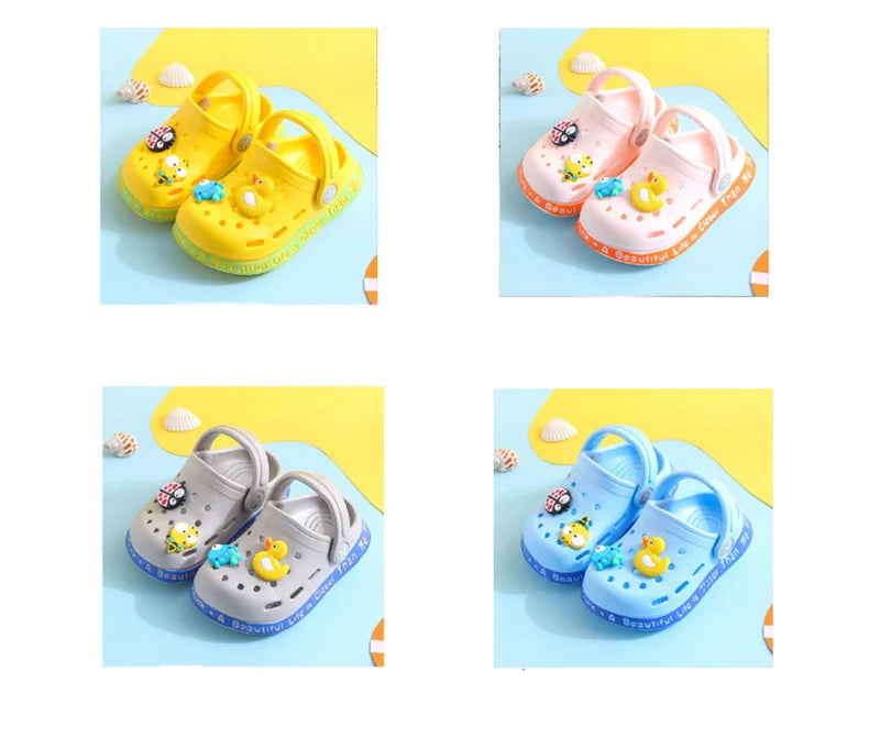 Summer Baby Shoes Sandals for Girls Boy Mules Baby Girl Shoes Cartoon Sandal Infantil for Boy Children's Garden Shoes SuperFye White balloon / 18 SuperFye