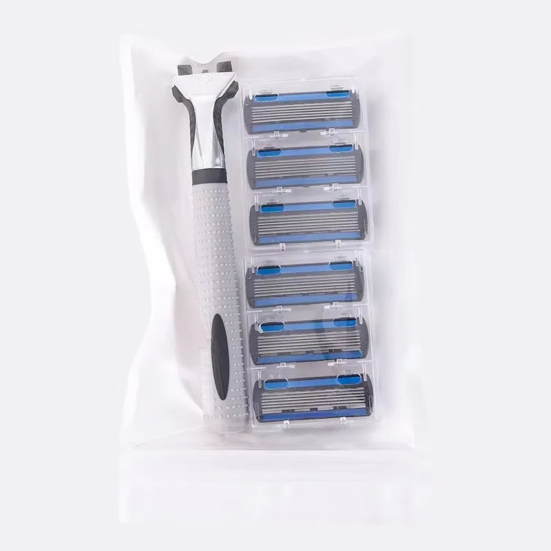 Shaver Brand New Design Men Razor Shaving Three Layer Shaver Reusable Razor Imported Blade Multi Tool Head Replace SuperFye 5 floors SuperFye