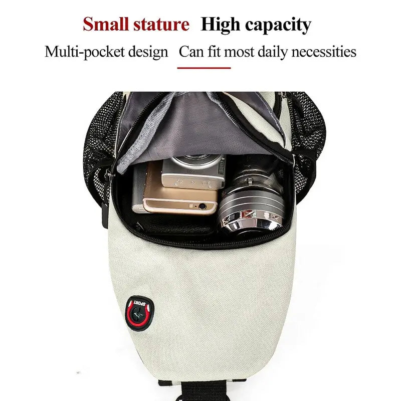 New Shoulder Bag Man 2022 Casual Chest Business Male MultiFunctional Women Backpack Cycling Sports Rucksack Travel Pack SuperFye Black SuperFye