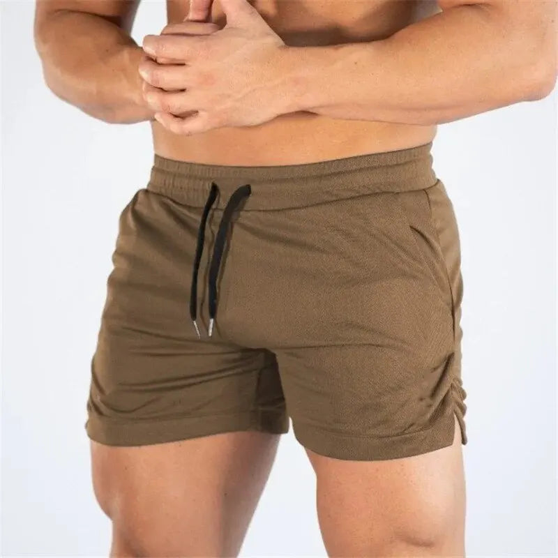 Summer Men's Fitness Shorts Gym Shorts Gyms Short Pants Run Hiking Sportswear Running Shorts Men Sports Jogging SuperFye Khaki / XL SuperFye